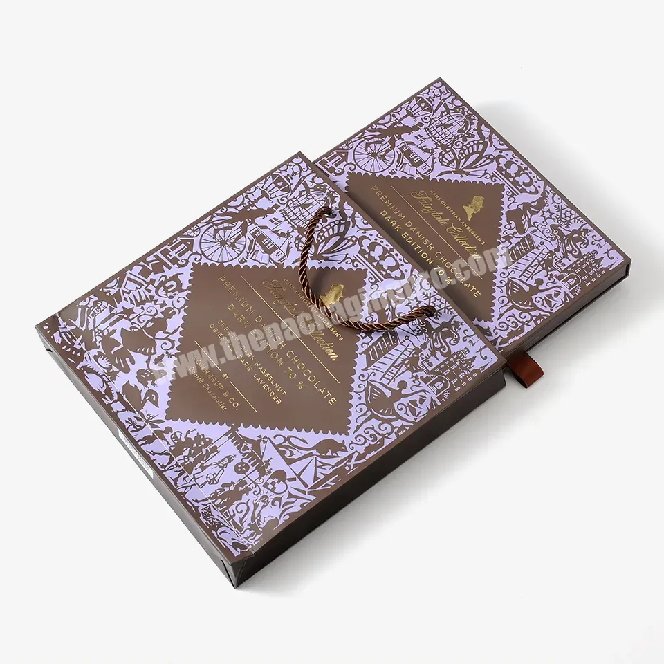 Handmade Custom Printing Gold Foil Luxury Chocolate Packaging Box Cardboard Drawer Gift Box - Buy Drawer Gift Box,Gift Boxes,Chocolate Packaging Box.