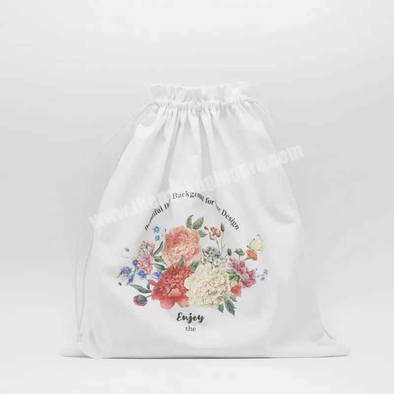 Large Custom Logo Printed Twill Cotton Drawstring Clothes Dress Hat Purse Packaging Bag White Cotton Twill Handbag Gift Dust Bag - Buy Purse Dust Bags Handbags,Cotton Dust Bags With Logo,Logo Bags Packaging Clothes.
