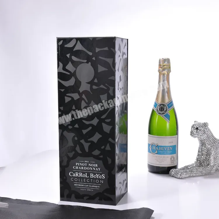 Luxury Champagne Box Red Wine Bottle Packaging With Spot Uv In Magnetic Closure - Buy Champagne Box,Luxury Gift Box Packaging,Wine Boxes.