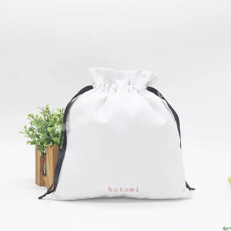 Luxury Custom Embroidery Logo Printed Black And White Cotton Packaging Bag Christmas Gift Cotton Dust Drawstring Bag - Buy Christmas Gift Bags,Luxury Bags Gift Packaging,Cotton Gift Bag Drawstring.