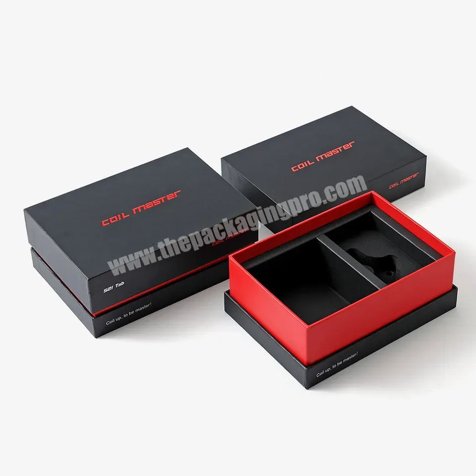 Luxury Custom Logo Lid Bottom Printing Empty Customized Gift Boxes Packaging Paper Box With Card Paper Insert For Electronic - Buy Electronic Product Packing,Custom Gift Box,Boxes Packaging.