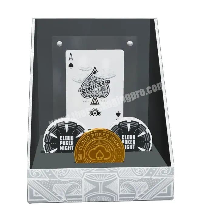 Luxury Personalized Custom Logo Set Coin Playing Cards Packaging Boxes For Family Party Game Poker Cards - Buy Packaging Boxes For Family Party Game Poker Cards,Card Packaging Box,Playing Cards Packaging Boxes.