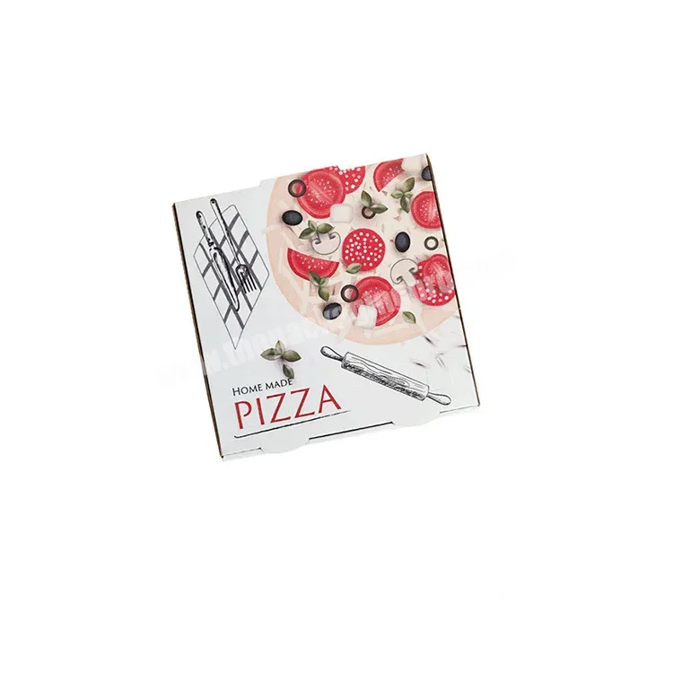 Wholesale Custom Printed Design Degradable Food Container Brown Kraft Paper Carton Packaging Boxes Corrugated Pizza Shipping Box - Buy Custom Logo 6 8 10 12 14 16 18 20 Inch Biodegradable Recyclable Folding Packaging Pizza Paper Food Box With Your Ow