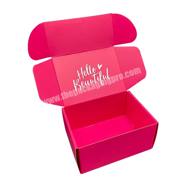 Wholesale Hot Pink Beauty Mailer Box Packaging Custom Nail Poli Oil Cardboard Box Mascara Cosmetics Gift Shipping Storage Box - Buy Cosmetic Storage Box,Cosmetic Packaging Box,Cosmetic Shipping Box.