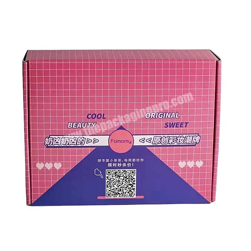 Wholesale Logo White Surprise Luxury Clothing Shoes Gift Craft Cardboard Paper Packaging Box - Buy China Wholesale Custom Logo Printing Pink Paper Packaging Carton E Commerce Foldable Mailer Shipping Corrugated Paper Box,Custom Printed Packaging Supp