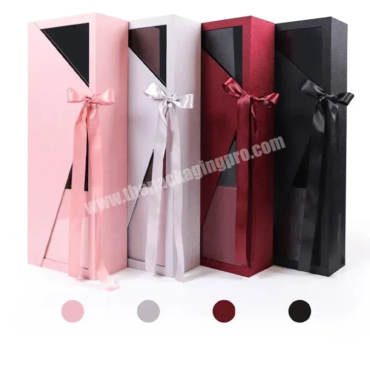 Wholesale Long Square Flower Box Valentine Floral Gift Packaging Boxes For Flower - Buy Flower Box With Drawer,Luxury Gift Packaging Box,Flower Bouquet Packaging.