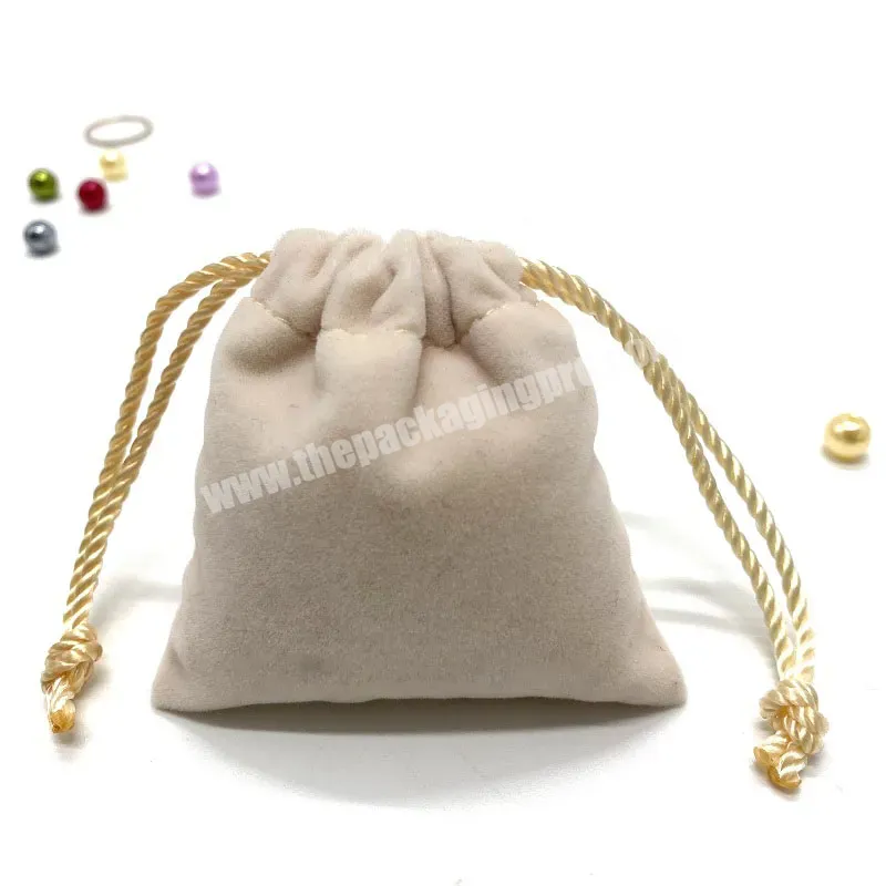 Wholesale Luxury Velvet Fabric Drawstring Pouch Small Ring Jewelry Packaging Dust Bag With Custom Logo - Buy Jewelry Bags With Logo Custom,Small Bag For Jewelry,Jewelry Bag.