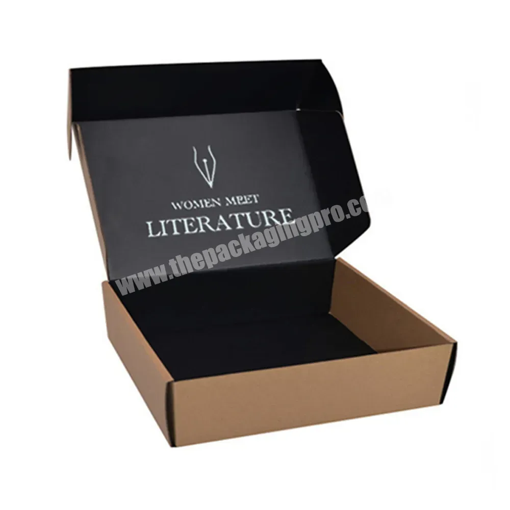 Wholesale Natural Brown Kraft Paper E Flute Corrugated Shipping Box For Clothing - Buy Corrugated Shipping Box,Clothing Box,Kraft Paper Box.