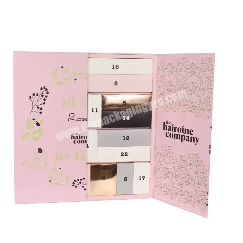 Popular Beauty Advent Calendar Packaging Box With Cosmetics Christmas Gift Box - Buy Advent Calendar Box,Christmas Advent Calendars,Beauty Advent Calendar With Cosmetics.