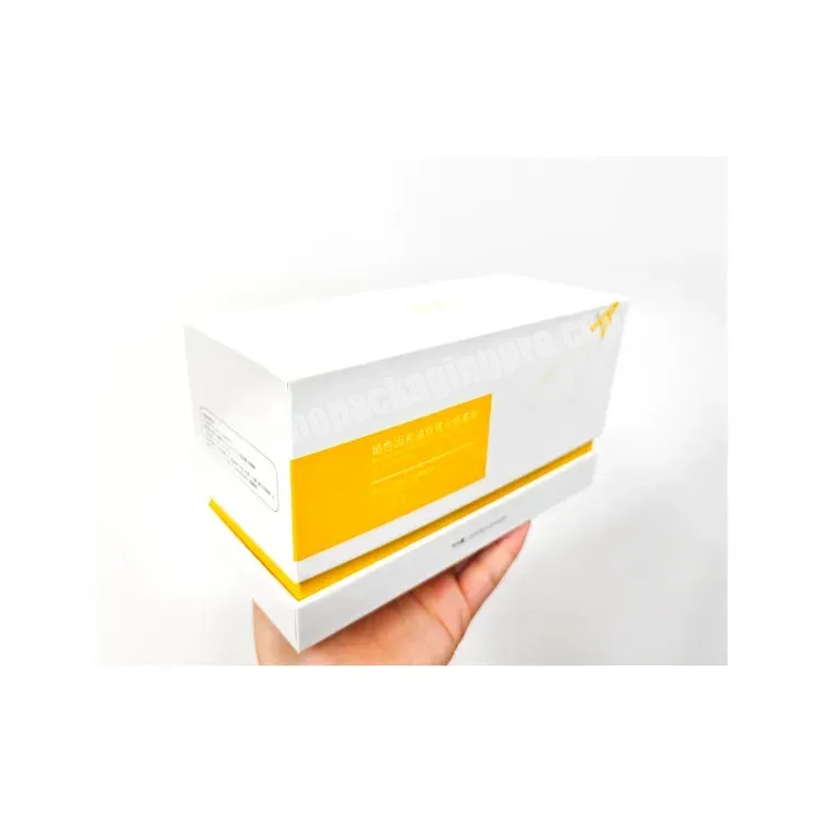 Custom Logos Orange Luxury Rigid Hard Cardboard Gift Essence Boxes Packaging Cosmetic Lid And Base Folding Paper Boxes - Buy Oem Odm C1s Cosmetic Packaging Boxes Cube Beauty Boxes Packaging Rigid Gift Boxes With Matching Lid,Luxury Lid Cosmetic Bottl
