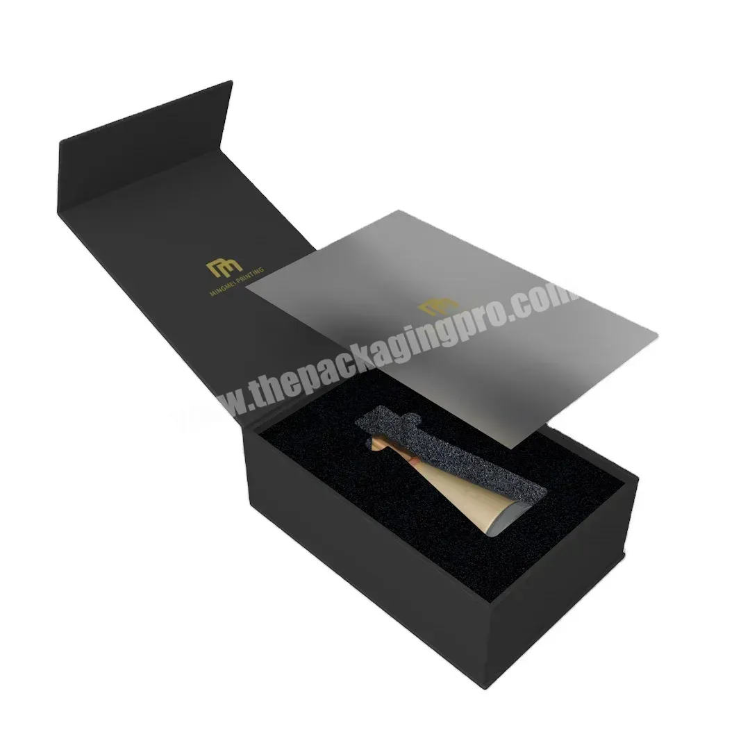 Customize Luxury 30 50ml 100ml Black Book Style Romantic Rigid Paper Perfume Box Packaging With Foam Insert - Buy Perfume Box,Luxury Perfume Packaging,Perfume Gift Box.