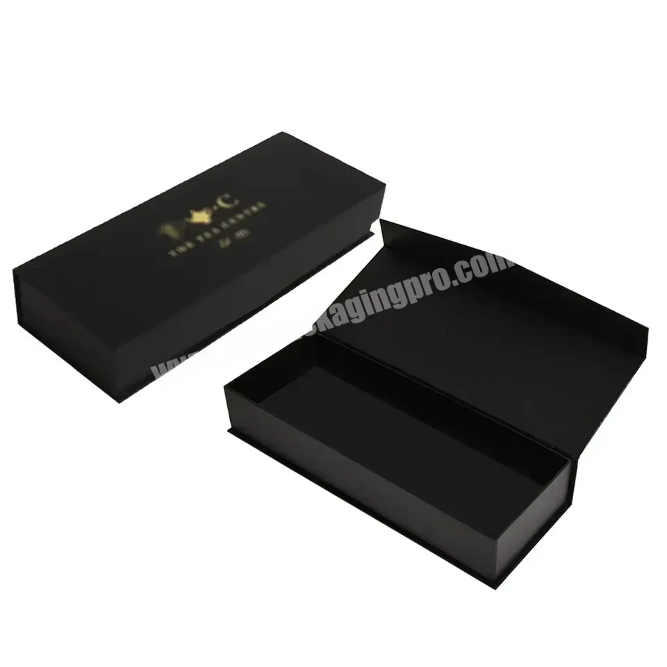 Wholesale Custom Printed Luxury Rigid Paper Cardboard Black Simple Empty Magnetic Closure Gift Box - Buy Magnetic Black Box,Magnetic Gift Boxes Wholesale,Magnetic Shipping Box.