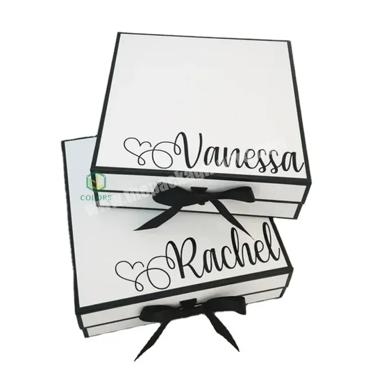Wholesale Luxury Bespoke Wedding Dress Packaging Boxes Custom Rigid Cardboard Magnetic Paper Gift Boxes With Ribbon Closure - Buy Packaging Boxes Custom,Foldable Magnetic Box,Magnetic Paper Gift Boxes.